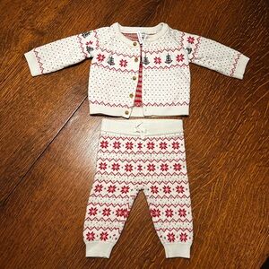 Janie and Jack baby Christmas Sweater Set